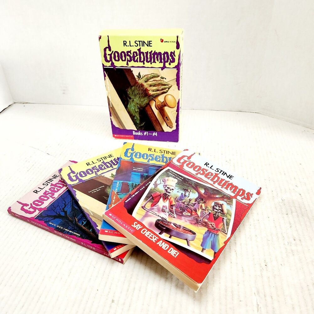 Goosebumps Box Set # 1-4 Welcome To The Dead House Vintage 1990'S RL STINE
